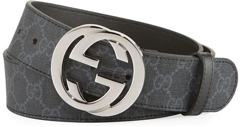 Gucci supreme belt black buckle